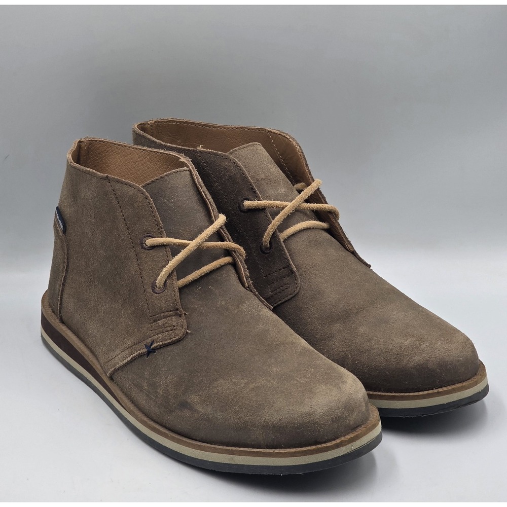 Hari Mari Mens Adobe Brown Waxed Suede Chukka Desert Boots Size 9US Euro 42
